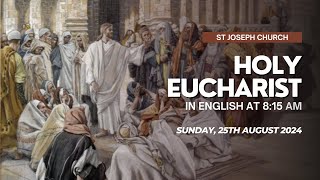 Live Holy Eucharist Sunday Holy Mass  815 am 25th Aug 2024 St Joseph Church Mira Road [upl. by Hoeve190]