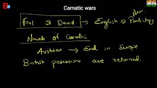 13 Modern India History  Carnatic Wars  UPSC  TNPSC [upl. by Deibel]