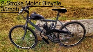 2Stroke Bicycle 80cc Building A Motorcycle Engine Kit Install How To Motor bicycle 66cc 48cc 50cc [upl. by Ellivro412]