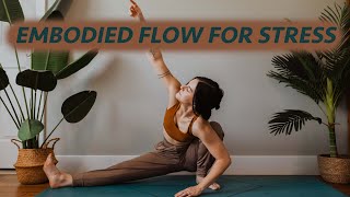 20 Minute Embodied Flow for Stress  Trauma Informed Yoga [upl. by Eatnoid437]