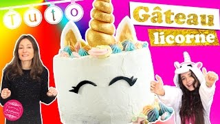 🦄 Gâteau licorne tellement bon  recette  tuto 🦄 [upl. by Orit]