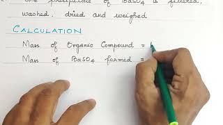 Estimation of SulphurCarius MethodFundamentals of Organic ChemistryNeettamilTN 11th Std [upl. by Doug]