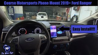 Course Motorsports Phone Mount For 2019 Ford Ranger [upl. by Naened]