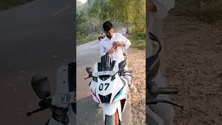 motovlog set up R15 V4 white colour modify 🚀Yamaha R15 V4 bike lover 2K views complete kar doshorts [upl. by Giorgio]