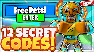 12 NEW SECRET FREE PETS CODES In Roblox Muscle Legends [upl. by Muriah]