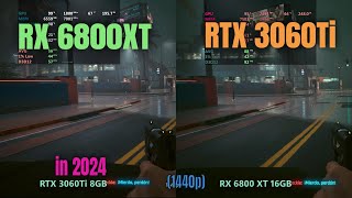 RTX 3060ti vs 6800 XT 1440p gaming 2024 [upl. by Moureaux]