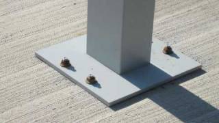 Attaching a Pedestal to Concrete Using Wedge Anchors [upl. by Airet]