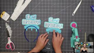 DIY Personalized Sayings on Headbands Assembly Tutorial  Using Cricut Design Space to Cut First [upl. by Atsilac]