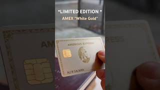 LIMITED EDITION AMEX “White Gold” Card [upl. by Eniamirt]