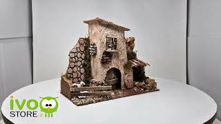 Casolare 28x15x24 cm con Animali per Presepe  11778 [upl. by Gibrian]