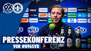 quotDie aktuell schwerstmögliche Aufgabe der Ligaquot  Pressekonferenz vor Hannover [upl. by Fanchie532]