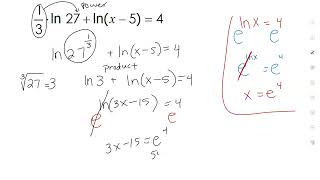 8  Solving Logarithmic Equations [upl. by Tomlinson317]