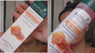 Biotique Honey face toner Reduce open pores  face cleanser moisturizing skin Brightening toner [upl. by Cecilio345]