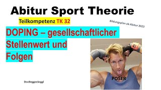 ABITUR SPORT THEORIE 2025 TK 32 DOPING  gesellschaftlicher Stellenwert und Folgen  Soziologie [upl. by Barstow678]