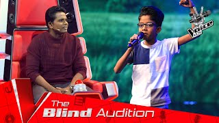 Manuja Pasan  Pensal Poth Nelu පැන්සල් පොත් නැලු  Blind Auditions [upl. by Moclam]