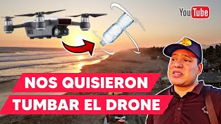 NOS QUERÍAN TUMBAR EL DRONE  Realizamos vuelo en Playa Azul [upl. by Brunk119]