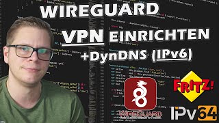 FRITZBOX VPN WireGuard einrichten und erklärt   DynDNS mit DSLite fritzbox fritzbox [upl. by Kcirdec]