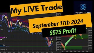 Level 2 OrderFlow Trading  September 17th  575 Profit [upl. by Rodgiva]