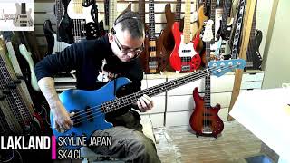 Lakland Skyline Japan SK4CL ESP japan BASS DEMO [upl. by Ysnat]