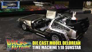 Back To the Future Delorean Time Machine by Sunstar Unboxing Review [upl. by Oremor]