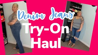 Is The Skinnky Leg Jean Trend Over Curvy Denim Jean Try On Haul [upl. by Aizitel752]