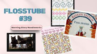 FlossTube 39 Intro Life update Stitching Friends book Bayeux Stitch Book Stitch of the Month [upl. by Ellehcsor]