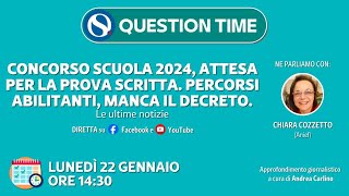 Concorso scuola 2024 attesa per la prova scritta Percorsi abilitanti manca il decreto [upl. by Retsila816]