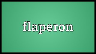 Flaperon Meaning [upl. by Gemmell]