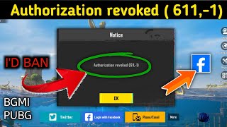 Authorization revoked 6111 Pubg BGMI authorization revoked 611 problem Fix New update ll [upl. by Haroppiz376]