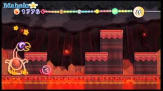 Kirbys Epic Yarn WalkThrough  Hot Land  Hot Wings Boss Fight [upl. by Sregor]