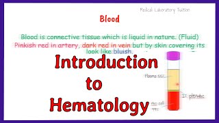 introduction to hematology  what is hematology [upl. by Herta]