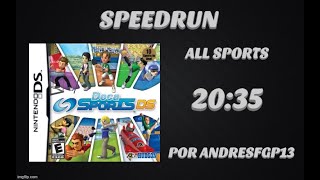 Deca Sports DS played on 3DS ALL sports any Speedrun in 2035 by andresfgp13 former WR [upl. by Fillbert]