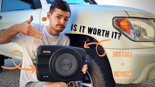 Slim subwoofer review and install [upl. by Nylzzaj225]