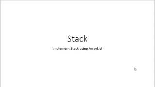 Stack using ArrayList  Data structure 1 AmitRanjan [upl. by Dermott126]