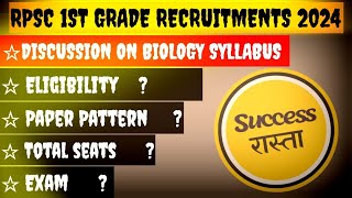 Biology Syllabus for Rajasthan Public Service Commission [upl. by Magas]