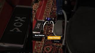 VOX Wah Comparison Real McCoy VS the V846 Vintage Wah [upl. by Persian]