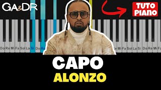 ALONZO  CAPO PIANO TUTORIEL COVER GaampDr Piano [upl. by Yrahk]