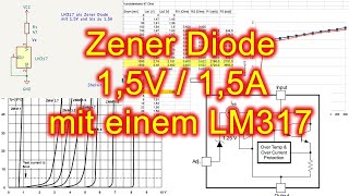 Den LM317 als Zener Diode mit 15A einsetzen [upl. by Mazur]