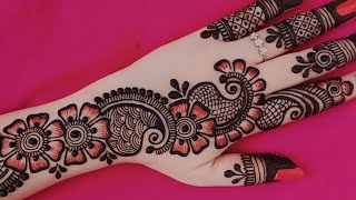 New Stylish mehndi design  Simple Henna design  Mehndi designs  Cone designs  Mehandi design [upl. by Namialus]