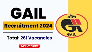 GAIL Recruitment 2024  CA  CMA  Engineering I LAW I HR I Safty [upl. by Daven]