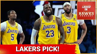 Atlanta Hawks Los Angeles Lakers 2025 NBA Draft pick LeBron James Anthony Davis JJ Redick etc [upl. by Korry]