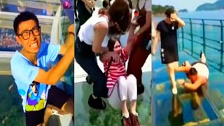 best glass Bridge funny video China Glass Bridge [upl. by Itagaki565]