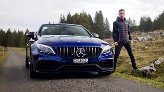 Essai MERCEDES C63s AMG décapotable de 510 chevaux [upl. by Aimekahs]