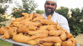 Brinjal bajji recipe  whole baingan bajji for kids  Nawabs kitchen [upl. by Rinaldo]