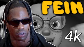 Travis Scott FEIN But Its An Animated Artist  Travis Scott Fein In Thunderstorm [upl. by Kikelia]