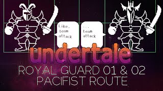 Undertale  RG 01 amp 02 Battle  Pacifist Route [upl. by Amyaj]