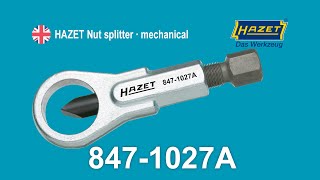 HAZET Nut splitter ∙ mechanical 8471027A [upl. by Aletse]