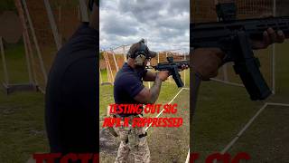 POV Testing new SIG MPX K Suppressed uspsa train shorts military competition [upl. by Polish]