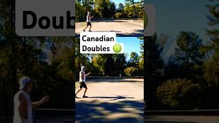 Canadian Doubles 👀🎾 tennis 1v2 shorts [upl. by Franciska]