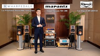 Loa Klipsch RP600M II  Loa Wharfedale Denton 80th Anniversary VS Ampli Marantz NR 1200 [upl. by Sydelle792]